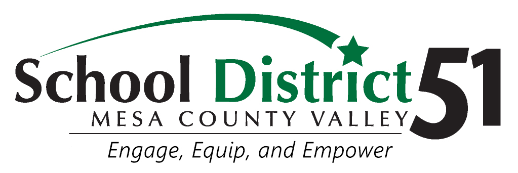 Logo for School District 51, located in Mesa County, CO.